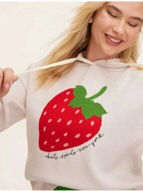 NWT Kate Spade x Target Strawberry Hooded Sweatshirt M
